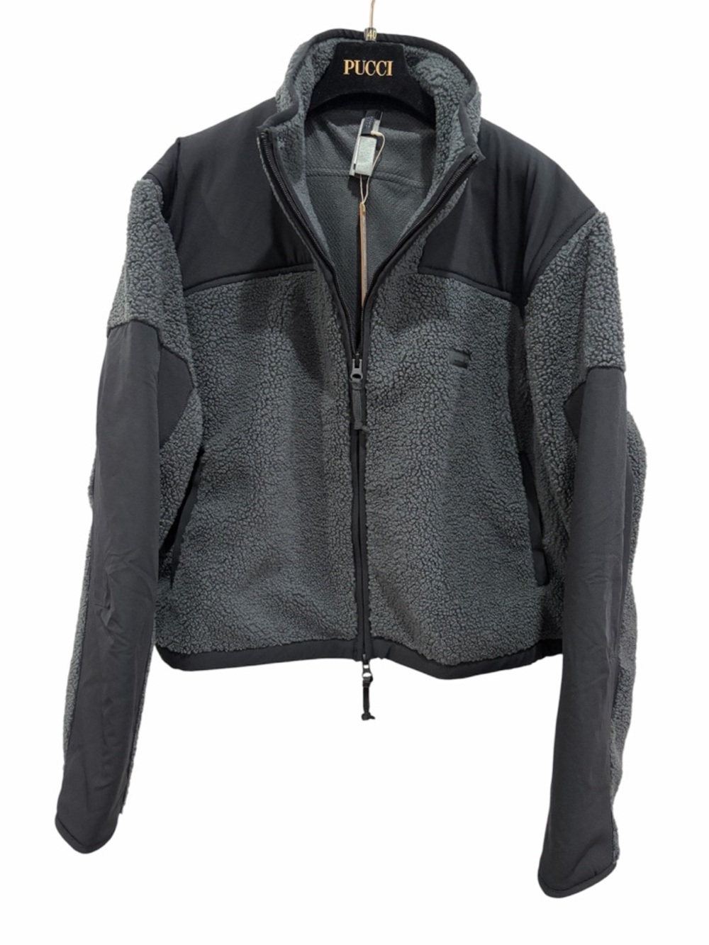 SKIMS NWT Teddy Boxy Zip Up Jacket Ash size XXSmall - Picture 4 of 10